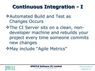 Agile Workshop: Releasing Quality Software