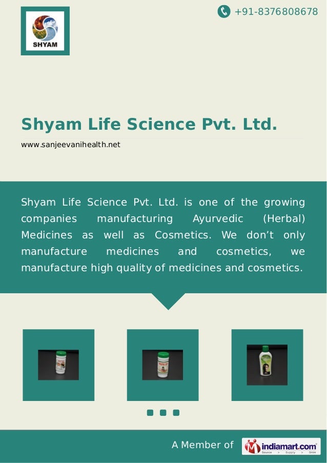 Shyam Life Science Pvt. Ltd., Ahmedabad, Ayurvedic Products