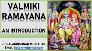 Valmiki Ramayana Online Class - Bala Kanda Session 1
