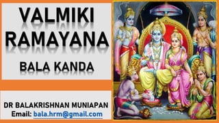 Valmiki Ramayana Online Class - Bala Kanda, Session 4