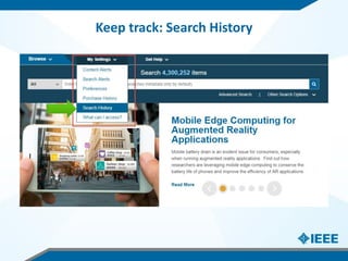 Keep track: Search History
 