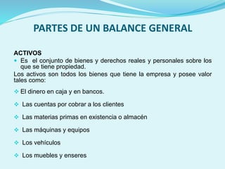 Balance general | PPTX