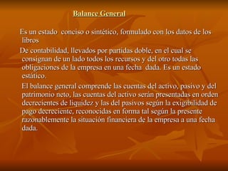Balance Generall Diapo
