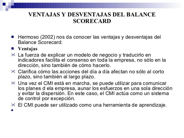 Ventajas Y Desventajas Del Balanced Scorecard – YDFJTK