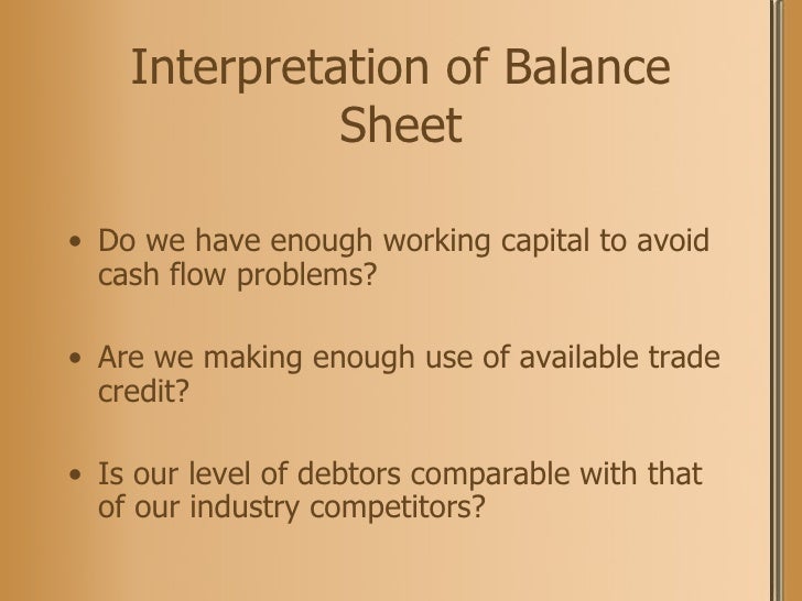how to do a balance sheet