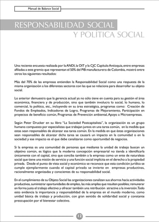 Balance Social (indicadores)