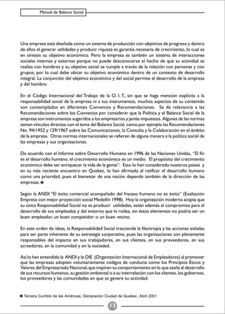 Balance Social (indicadores)