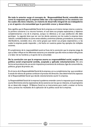 Balance Social (indicadores)