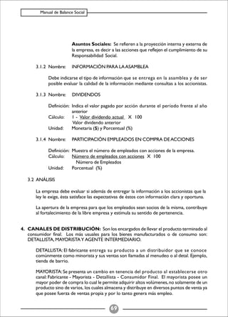 Balance Social (indicadores)