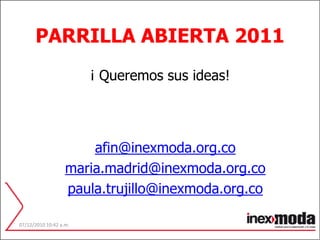 Espacio de Articulación con eventos de ciudad.