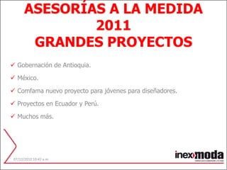 Espacio de socialización de la moda. Cursos abiertos:Diseño de experiencias: Medellín y Cali.