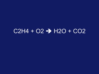 C2H4 + O2  H2O + CO2

 