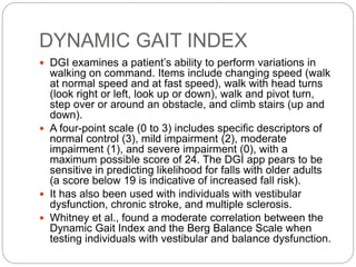 Balance assessment scales | PPTX