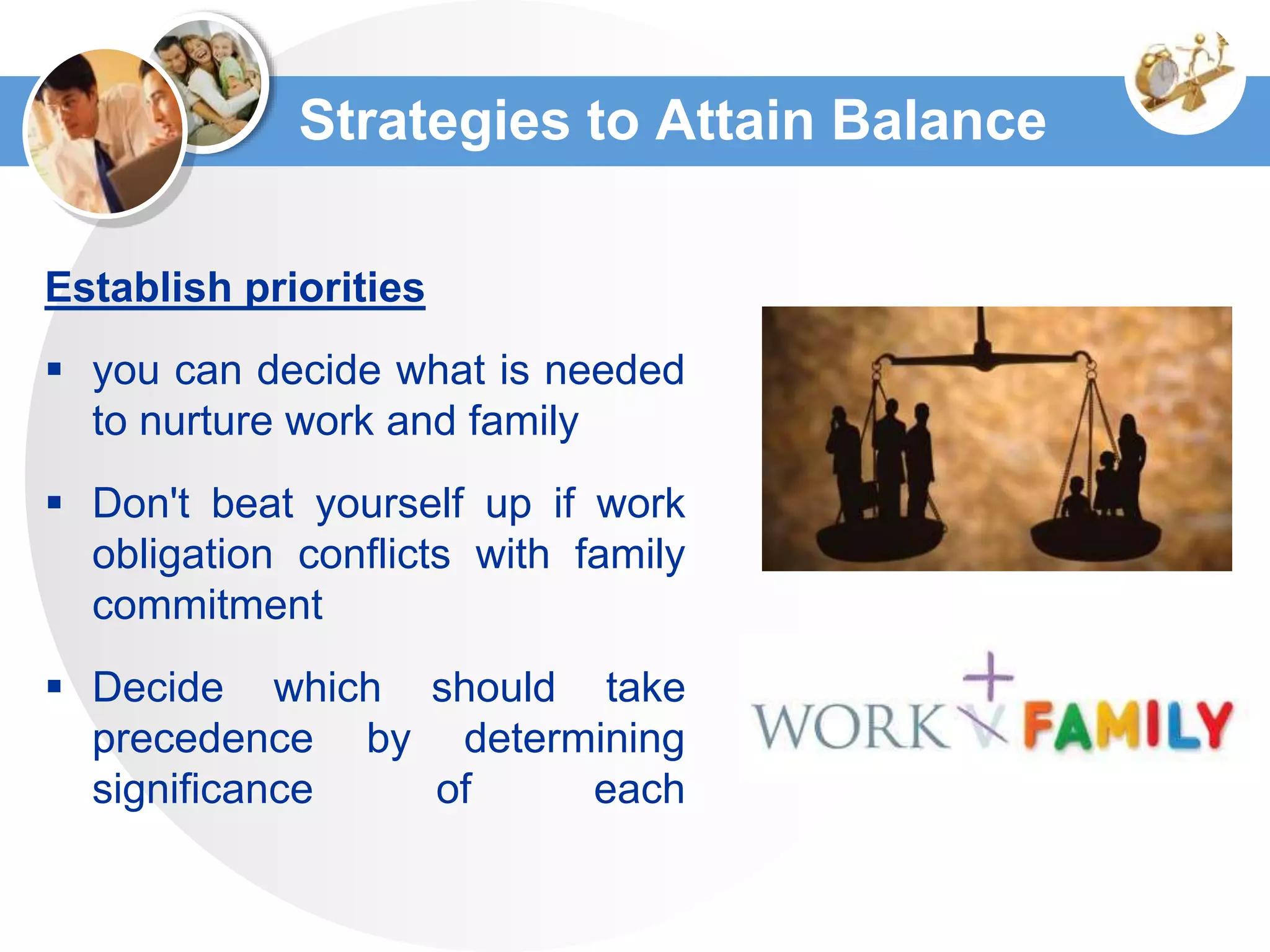 Balance between work and family | PPTX