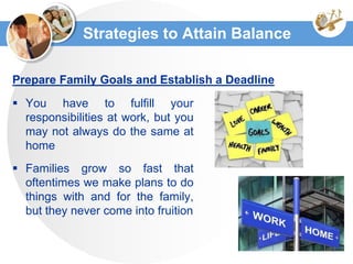 Balance between work and family | PPTX