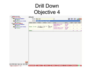 Drill Down Objective 4