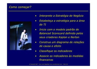 Balanced Scorecard para TI