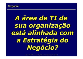 Balanced Scorecard para TI