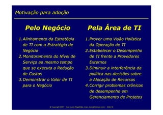 Balanced Scorecard para TI