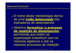 Balanced Scorecard para TI