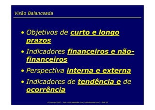 Balanced Scorecard para TI