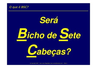 Balanced Scorecard para TI