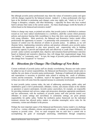 Balanced and restorative justice for juveniles | PDF
