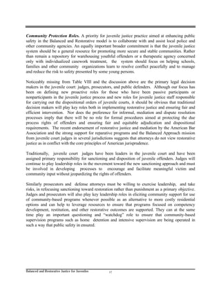 Balanced and restorative justice for juveniles | PDF