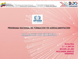 PROGRAMA NACIONAL DE FORMACION EN AGROALIMENTACION
 