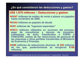 Balance del proceso de privatización en el Perú. 1990 - 2000 | PDF