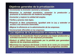 Balance del proceso de privatización en el Perú. 1990 - 2000 | PDF