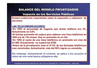 Balance del proceso de privatización en el Perú. 1990 - 2000 | PDF