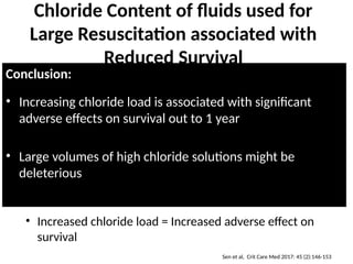 balanced fluid versus Usual crystalloid fluids | PPTX