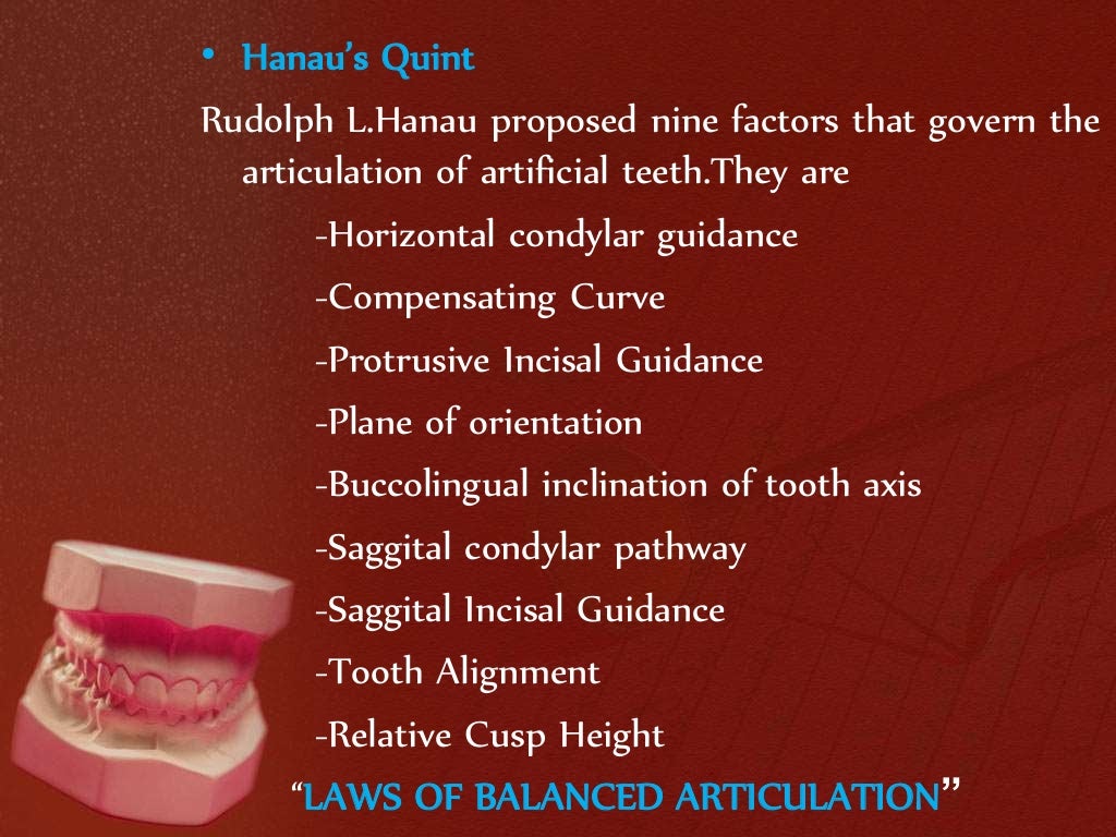 Balanced occlusion Prosthodontics