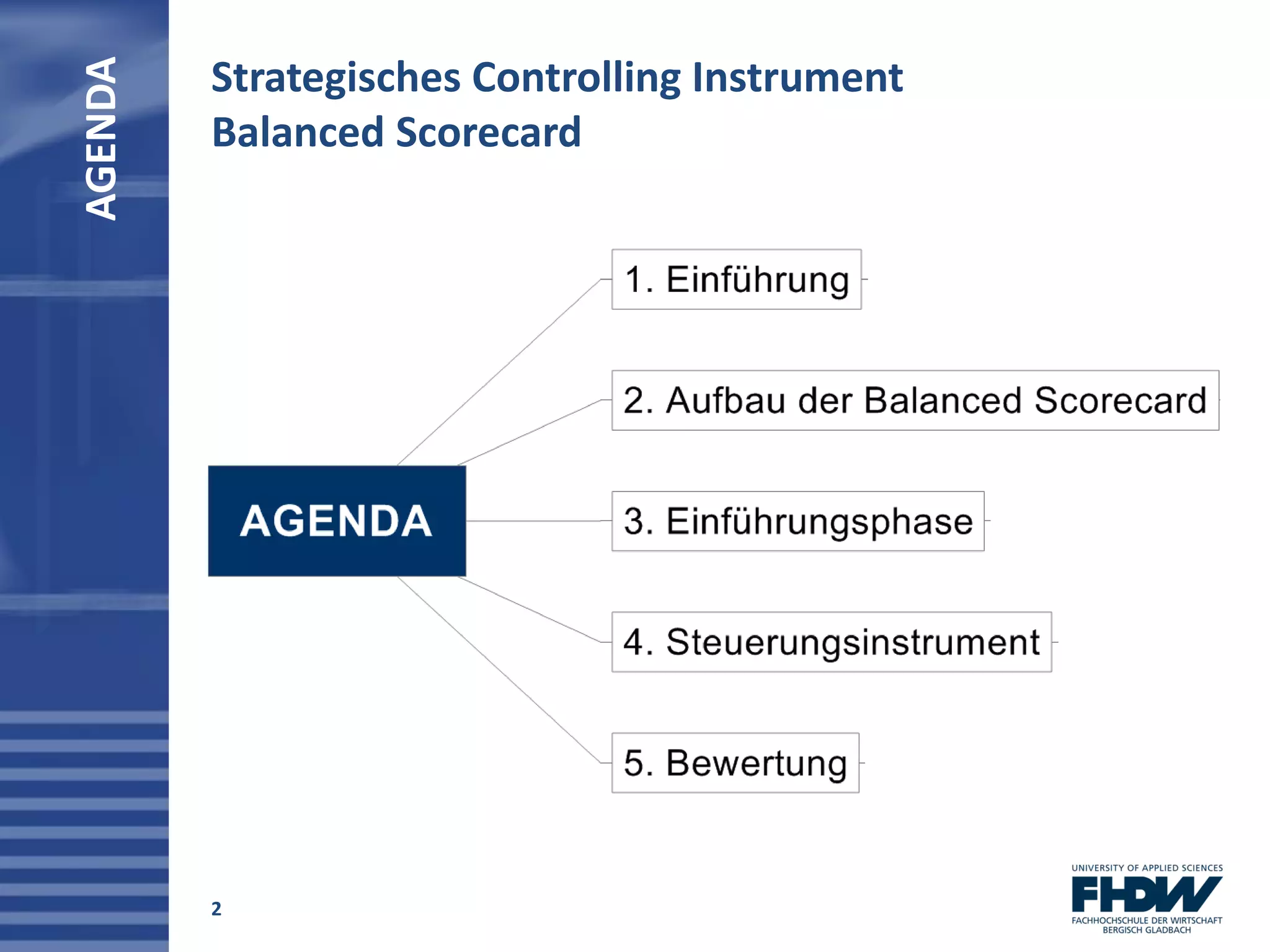 Strategische Controlling Instrumente - Die Balanced Scorecard