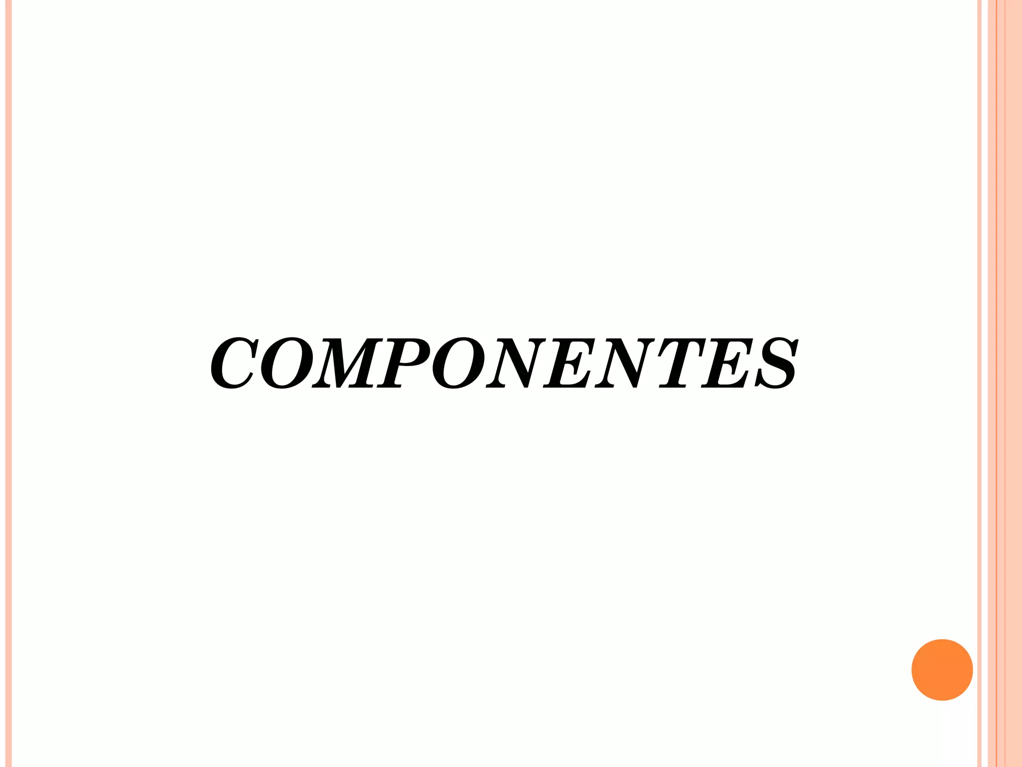 COMPONENTES
 