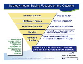 Building a Strategy Focused IT Organization using Balanced Scorecard | PDF