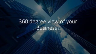 360 degree view of your
Business?