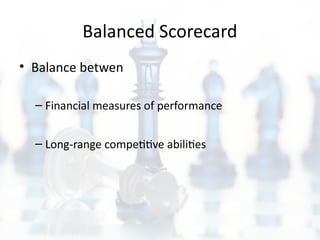 Performance measurement using Balanced Scorecard | PPTX