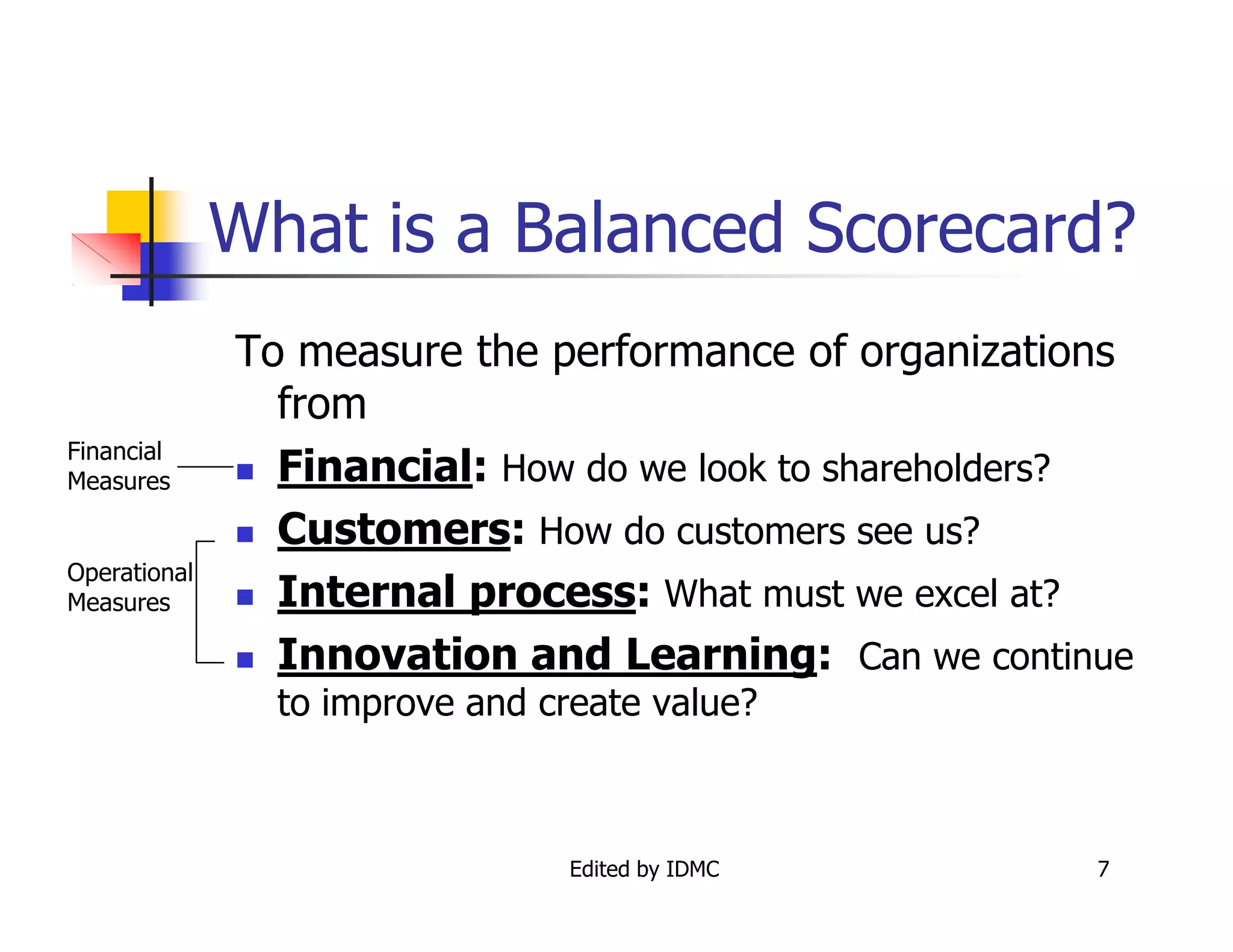 Balanced scorecard 1 | PDF