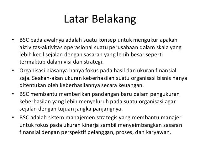 Balanced Scorecard dalam Pendidikan