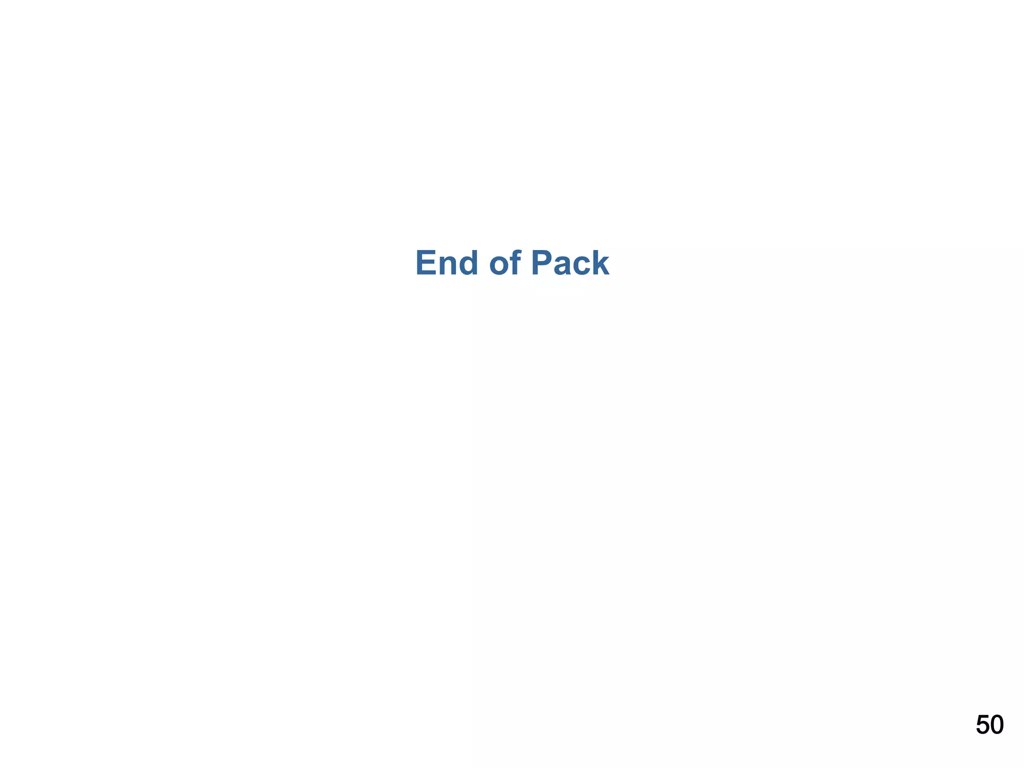 End of Pack




              50
 