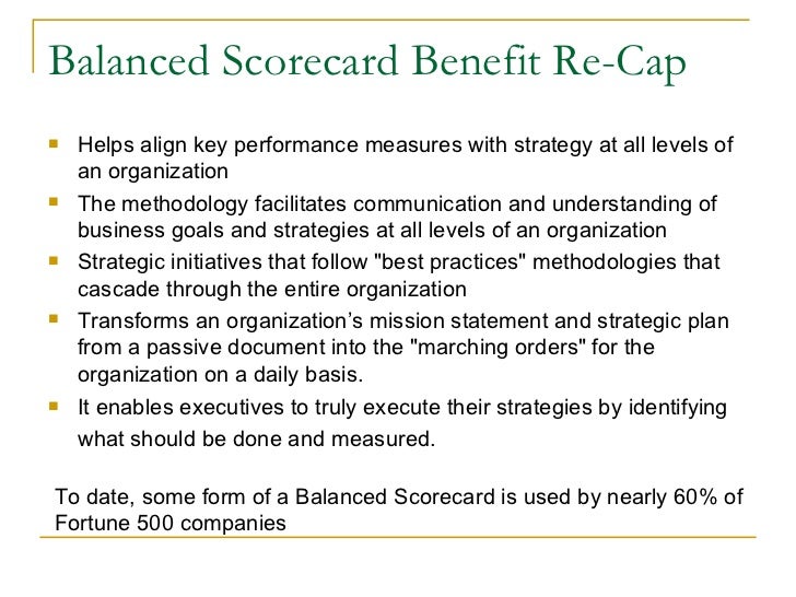 Balanced scorecard essay