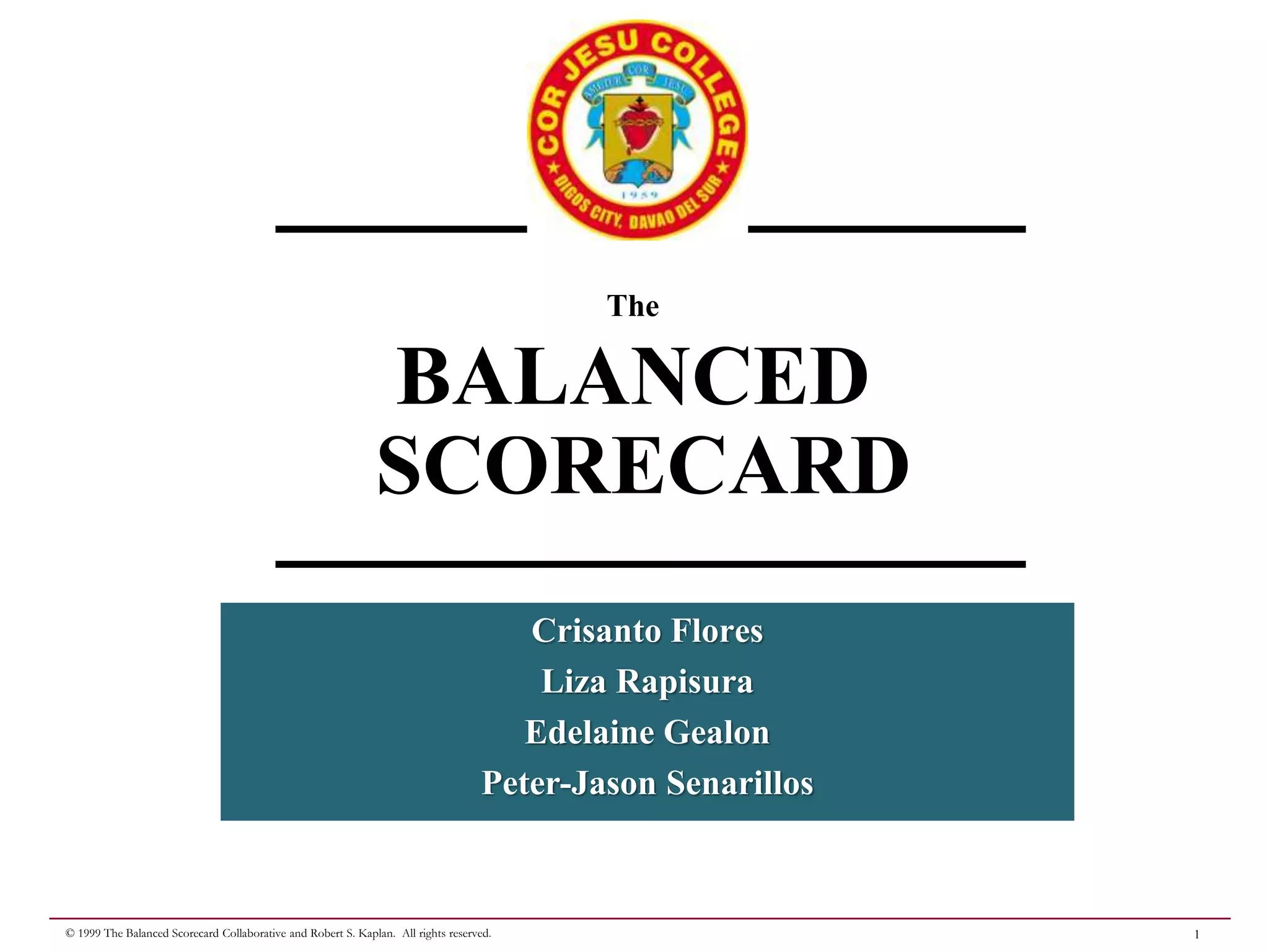 The Balanced Scorecard | PPT