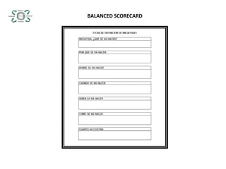 BALANCED SCORECARD