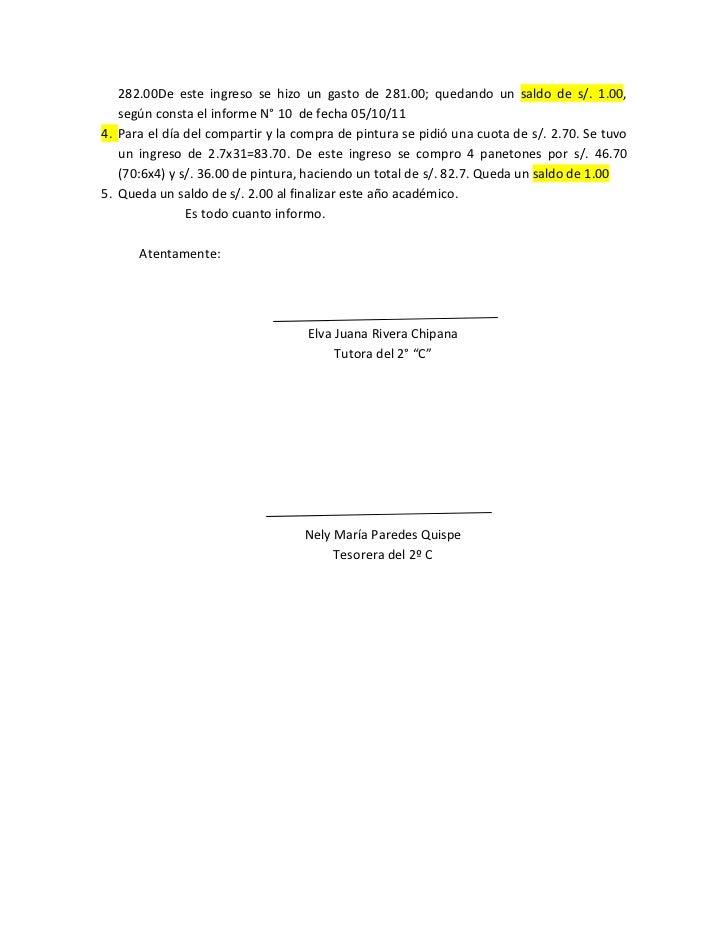 Formato Modelo De Informe Economico Simple En Word Modelo de Informe