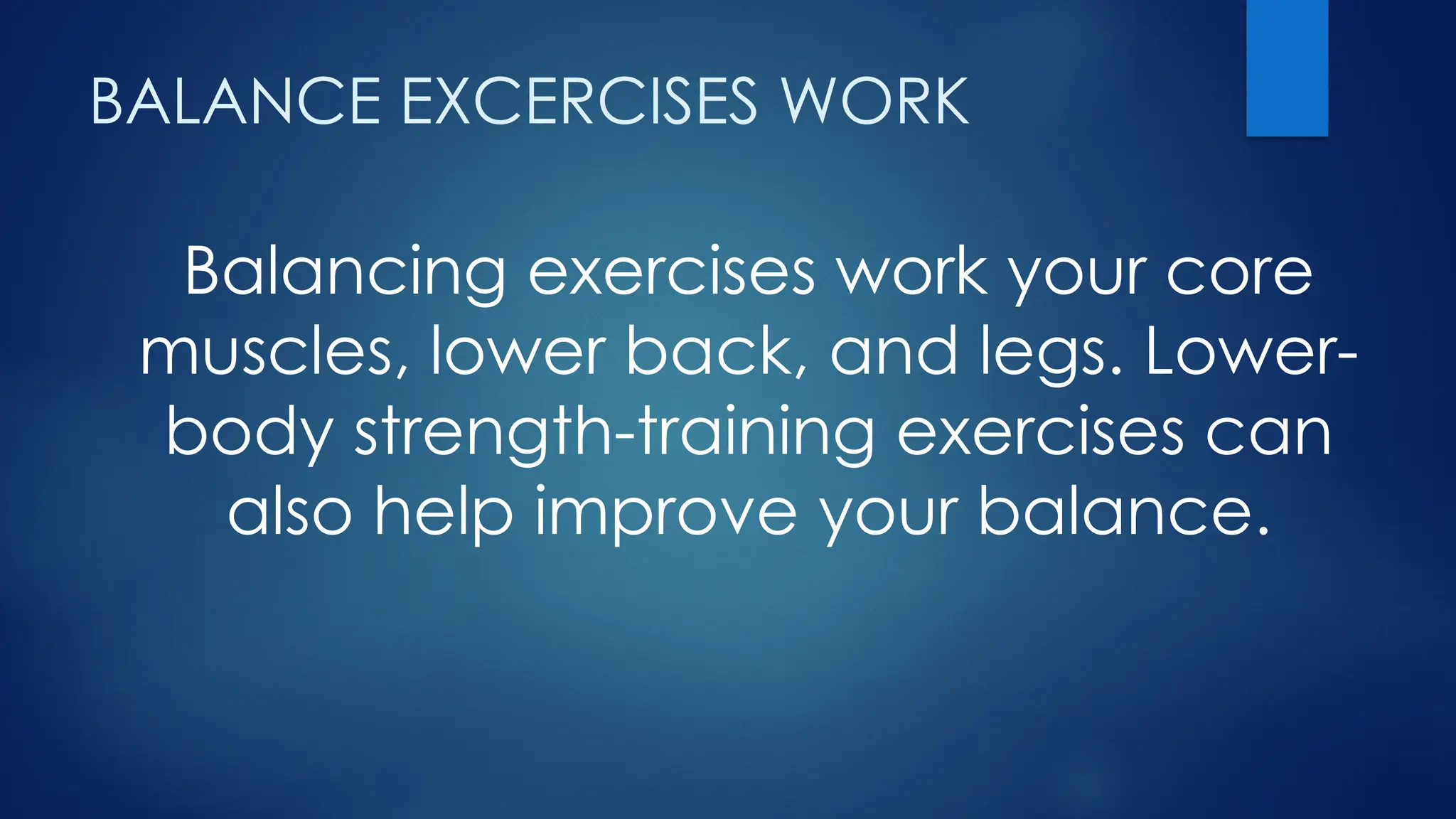 BALANCE EXERCISE.pptx nljjjbighbhgjhghgh | PPT