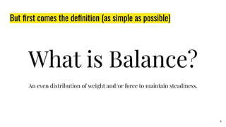 Introduction to Balance in Behavior Design | PDF