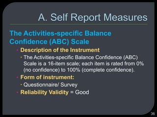 Balance in elderly | PPTX