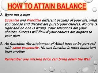 Balance in life | PPTX